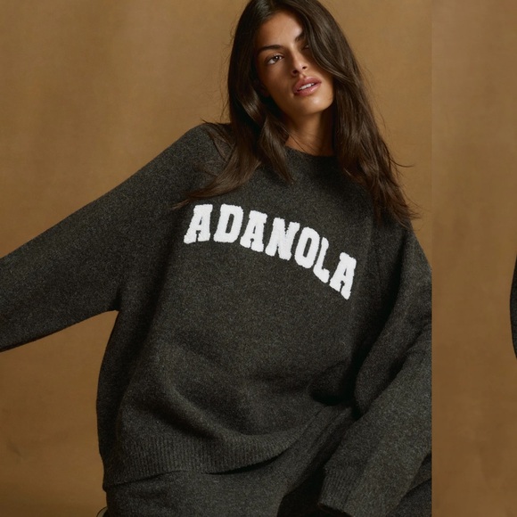 Adanola Charcoal Boucle Sweater - Size L - Picture 2 of 3